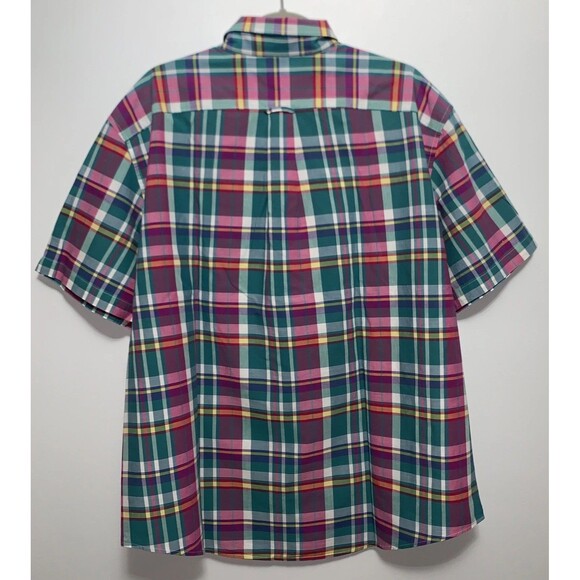 LANDS' END Shirts Short Sleeve Button Down Cotton Size XXL Lot of 3 Plaid - Picture 4 of 12
